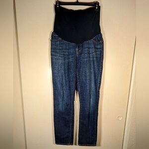 7 For All Mankind Maternity Jeans P Collection Straight Leg Over Belly Size 29